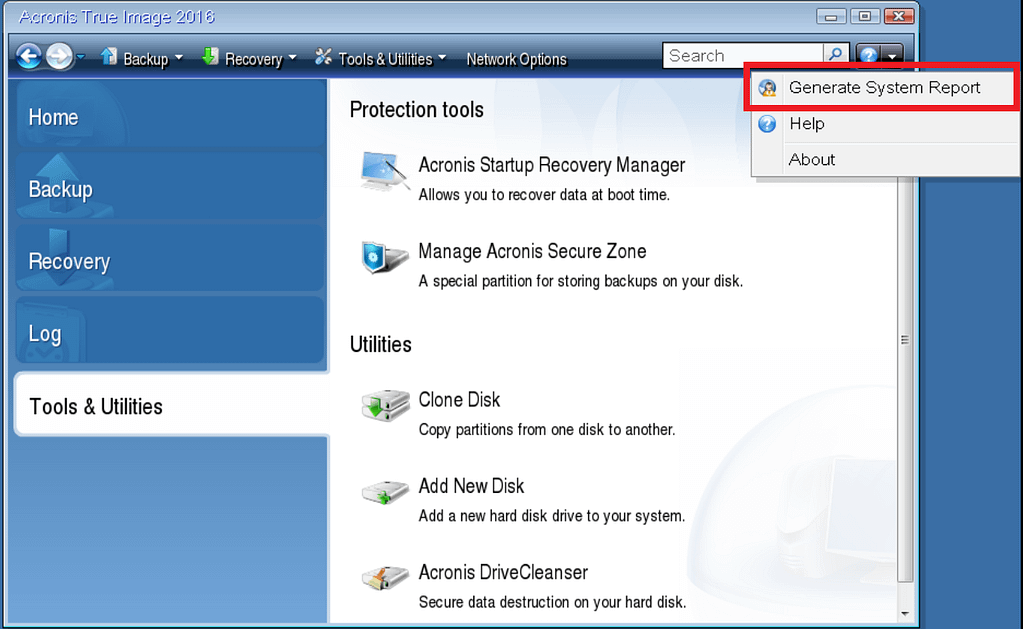 acronis true image cannot see operation progress